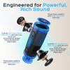 TREBLAB HD77 Blue-Bluetooth Portable Speaker-360 HD Surround Sound-Wireless Dual Pairing-30W of Stereo Sound-DualBass Technology - IPX6 Waterproof Design with up to 20H(Renewed) view 3