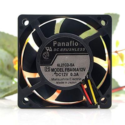 FBA06A12V 12V 0.3A 606025mm 3-Wire Switch Cooling Fan