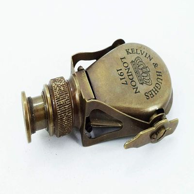 Antique Brass Opera Glasses One Eye Binocular Kelvin & Hughes London Monocular