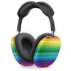 Design Skinz Rainbow Striped Skin Decorative Vinyl Case Cover Decal Full-Body Wrap Kit Compatible with Apple AirPods Pro Max Bluetooth Wireless Headphones view 3