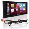 BOSS Audio Elite BV850ACP Car Multimedia Player Apple CarPlay-Android Auto Double Din 6.75 Inch LCD Capacitive Touchscreen, Bluetooth no CD/DVD + Rear View Camera view 1
