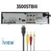 IVIEW-3500STBA III, ATSC Digital Converter Box with Recording and Media Player, Analog to Digital, QAM Tuner, Channel 3/4, HDMI, A/V, USB, Learning Remote Control (New Firmware) view 4