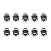 Jyving 10pcs/Pack Female Panel Mount Connector 5.5 mm x 2.1mm DC Power Supply Jack Socket Adapter view 1
