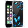Tothedu Phone Case for iPod Touch 7/iPod Touch 6/iPod Touch 5 Case for Girls, Clear Slim Shockproof Pattern Soft Flexible TPU Back Phone Protective Cover Cases for iPod Touch 5/6/7th (Butterfly) view 4