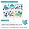 Yovkky Boys Space Dinosaurs Astronauts Wall Decal, Funny Peel Stick Dino Animal Planet Stickers Nursery Spaceship Rocket Decor, Home Baby Room Decorations Kids Bedroom Playroom Art Party Supply Gift view 2