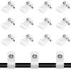 Rierdge 50 Pcs 1/2 Inch R-Type Clip Clamp, Nylon P-Type Mounting Clips, Cable Clip Wire Clamp for Wire Management, Stainless Steel Screws Included view 1