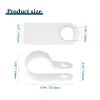 Rierdge 50 Pcs 1/2 Inch R-Type Clip Clamp, Nylon P-Type Mounting Clips, Cable Clip Wire Clamp for Wire Management, Stainless Steel Screws Included view 4