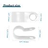Rierdge 50 Pcs 3/8 Inch R-Type Clip Clamp, Nylon P-Type Mounting Clips, Cable Clip Wire Clamp for Wire Management, Stainless Steel Screws Included view 4