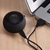 Mini Speaker, Retractable Speaker with USB Charging Cable, 3.5mm Audio Interface Portable Speaker for MP3, MP4, MP5, Mobile Phones, Computers(Black, 12) view 3