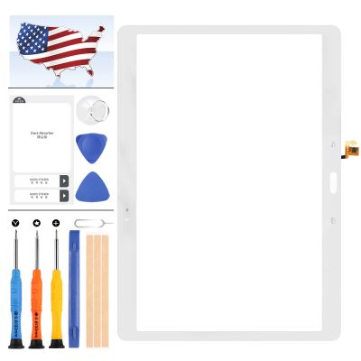 for Samsung T800 Touch Screen Replacement,for Samsung Galaxy Tab S 10.5 SM-T805 T800 Touch Panel Digitizer Sensor Full Glass Lens Repair Parts Kit,with Free Tools (Whtie)