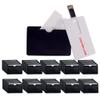 100 Pack 2GB Custom USB Flash Drive Personalized with Your Logo, USB 2.0 Card Pen Drive - Leather Bag, Thumb Drive Memory Stick - Color Print Logo for Company Ads Wedding Gift Photography Vedio view 1