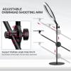ULANZI [Upgraded Base] Overhead Tripod for Phone with 10 Selfie Ring Light, Phone Stand for Filming 3500k-6500K Dimmable, Ring Light Phone Holder for Video Recording, Live Stream, PortraitMakeup view 4