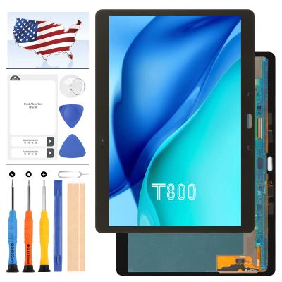 10.5" for Samsung Galaxy Tab S T800 T805 Screen Replacement SM-T800 SM-T805 LCD Display with Touch Screen Digitizer Sensor Full Glass Panel Lens Assembly, Including Tape +Tools (Black)