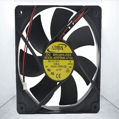 AD1212MB-A70GL 12V 120MM ADDA Fan 12V 0.33A 12025 2-Wire Chassis Cooling Fan