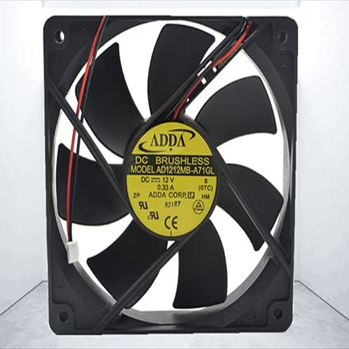 AD1212MB-A70GL 12V 120MM ADDA Fan 12V 0.33A 12025 2-Wire Chassis Cooling Fan