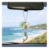 Mermaid Rear View Mirror Charm - Sea Glass Car Charm - Mermaid Gifts for Women - Beach Charms for Car - Valentines Day Gifts for Women view 2
