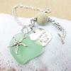 Mermaid Rear View Mirror Charm - Sea Glass Car Charm - Mermaid Gifts for Women - Beach Charms for Car - Valentines Day Gifts for Women view 3