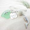 Mermaid Rear View Mirror Charm - Sea Glass Car Charm - Mermaid Gifts for Women - Beach Charms for Car - Valentines Day Gifts for Women view 4