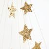 Meri Meri Gold Sparkle Star Chandelier (Pack of 1) view 3