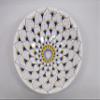 16" ROUND TALAVERA SINK ceramic bathroom vessel sink, mexican handmade folk art view 2