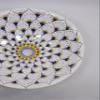 16" ROUND TALAVERA SINK ceramic bathroom vessel sink, mexican handmade folk art view 4