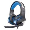 IQ Sound IQ-480G Pro-Wired Gaming Headset with Hi-Fi Stereo Headphones, Comfort, LED Lights, Universal Compatibility, Clear Conversations, in-Line Volume Control, for PC, Xbox, PlayStation (Blue) view 2