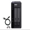 QNAP TR-002 2 Bay USB Type-C Direct Attached Storage (DAS) with Hardware RAID (Diskless) (TR-002-AMZ-US) view 1