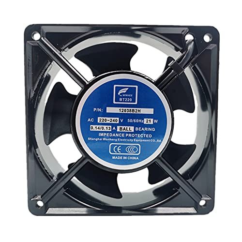 12038B2H WENHENG BT220 AC220/240V 0.14/0.13A Cabinet Fan Fan