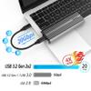 Akasa M.2 PCIe NVMe SSD to USB 3.2 Gen 2x2 Aluminium Enclosure | 20 Gbps Transfer Rate | Tool-Free External SSD Enclosure | Space Grey | Included Carrying Pouch and Thermal pad | AK-ENU3M2-07 view 2
