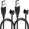 Compatible with Amazfit Band 5 Charger, Lamshaw USB Charging Cilp Dock Replacement Charger Cilp Compatible with Amazfit Band 7 / Band 5 Fitness Tracker (2 Pack-Black+Black) view 1