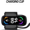 Compatible with Amazfit Band 5 Charger, Lamshaw USB Charging Cilp Dock Replacement Charger Cilp Compatible with Amazfit Band 7 / Band 5 Fitness Tracker (2 Pack-Black+Black) view 2