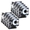 GREENCYCLE Label Maker Tape 45010 S0720500 Compatible for DYMO D1 1/2" (12mm) x 23ft (7m) for LabelManager 210D 220P 260P 160 280 420P 350 360D 450 COLORPOP LMPnP LP250 (Black on Clear, 10 Pack) view 1