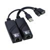 E-SDS USB 2.0 Extender to RJ45 Over Cat5 Cat5E Cat6 up to 196 Ft, USB Ethernet Extender Over Cat5/5E/6 Supports Windows/Mac/Vista, Plug and Play, No Driver Needed