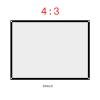 Projection Screen, Projector Curtain Synthetic Polyester Fabric Non Crease 4:3 Portable for Camping Movie for Open air Cinema(60 inches) view 4
