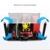 MATX ATX ITX Motherboard Chassis DIY Set, Personality Creative Aluminum Alloy Open Test Bench, Computer Game Chassis Frame view 3