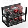 MATX ATX ITX Motherboard Chassis DIY Set, Personality Creative Aluminum Alloy Open Test Bench, Computer Game Chassis Frame view 4
