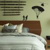 Helicopter Parachute Military Swat Team Army Men Soldier Wall Sticker Art Decal for Girls Boys Room Rooms Playroom Bedroom Gym House Home Decor Stickers Walls Art Vinyl Decoration Size (30x40 inch) view 4