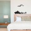 Silhouette Military Shadow Swat Team Army Men Soldier Wall Sticker Art Decal for Girls Boys Room Rooms Playroom Bedroom Gym House Home Decor Stickers Walls Art Vinyl [Style 4] Size (10x10 inch) view 1