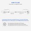 10Gtek 1.25G PoE Splitter Cable, 10/100/1000Mbps, 802.3af/at, 48V to 12V, 100 Meters Link view 4
