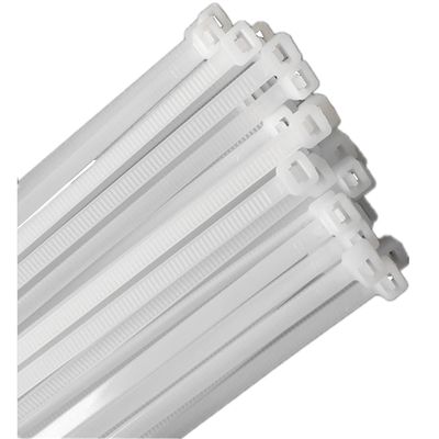 100pcs Cable Zip Ties Heavy Duty, 15-inch Plastic Ties, Adjustable Super Strong Plastic Ties, Tensile Strength of 50 Pounds, Suitable for Indoor and Outdoor Use (white)