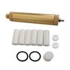 1 Set Gold Oil-water Separator Outer Diameter 37mm With 1 Meter Nylon Hose High Pressure PCP Hand Pump Air Filter For High Pressure 30mpa/300bar/4500psi Air Pump view 3