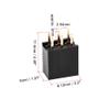 uxcell 20pcs Straight Header Pin 6P 2 Row 2.54mm Pitch Copper Pin Black view 3