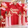10ft x 10ft Red Backdrop Curtain for Parties Red Wrinkle Free Backdrop Drapes Panels for Wedding Baby Shower Birthday Photo Photography Christmas Polyester Fabric Background Decoration view 2