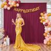 10ft x 10ft Burgundy Backdrop Curtain for Parties Wedding Maroon Wrinkle Free Backdrop Drapes Panels for Birthday Party Bridal Shower Photo Photography Polyester Fabric Background Decoration view 3