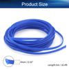 Bettomshin 1Pcs Length 16.4Ft PET Braided Cable Sleeve, Width 0.16mm Expandable Braided Sleeve for Sleeving Protect and Beautify the Industrial, Electric Wire Electric Cable Blue view 2