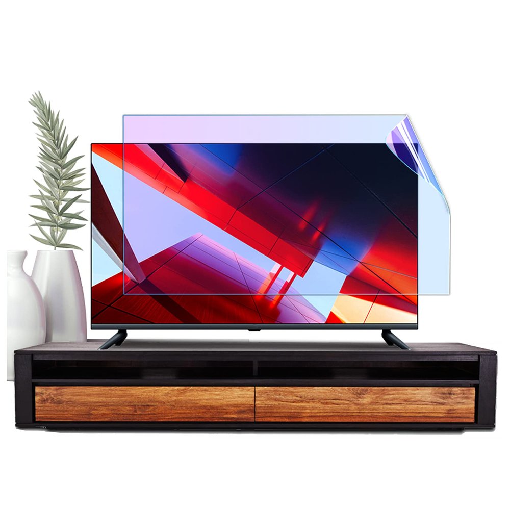 AIZYR Anti Glare TV Screen Protector Anti-Reflection Rate Up to 90%, Anti-Blue Light Filter Anti-Scratch TV Film Relieve Eye Fatigue for Student,55 inch 1221 x 689
