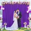 10ft x 10ft Purple Backdrop Curtain for Parties Purple Wrinkle Free Backdrop Drapes Panels for Wedding Mermaid Birthday Party Baby Shower Photo Photography Polyester Fabric Background Decoration view 1