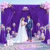 10ft x 10ft Purple Backdrop Curtain for Parties Purple Wrinkle Free Backdrop Drapes Panels for Wedding Mermaid Birthday Party Baby Shower Photo Photography Polyester Fabric Background Decoration view 4
