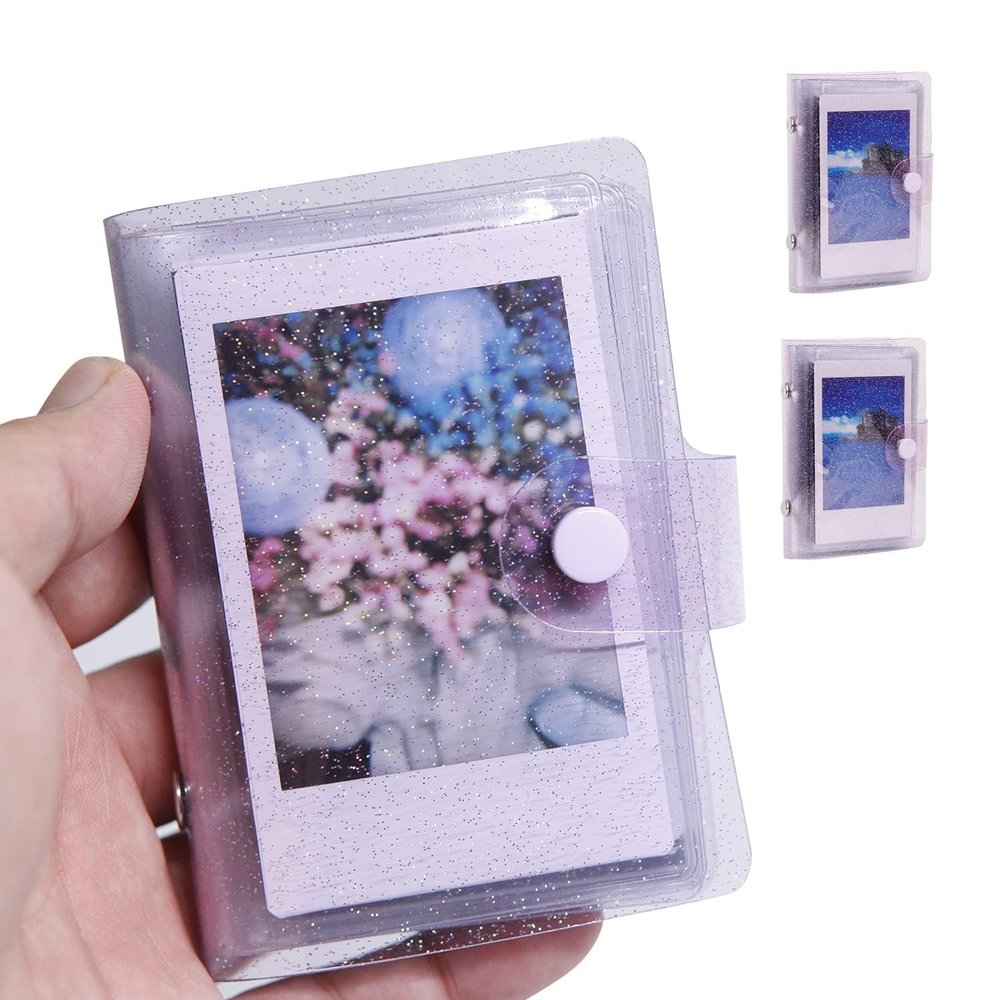 2Packs 36 Pockets 2x3 Photo Album for Fujifilm Instax Mini 12 11 9 8+ 8 7S 99 90 70 50S 40 26 25 Camera, Polaroid Snap, Z2300, SocialMatic Instant Cameras & Zip Instant Printer (Purple)