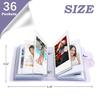 2Packs 36 Pockets 2x3 Photo Album for Fujifilm Instax Mini 12 11 9 8+ 8 7S 99 90 70 50S 40 26 25 Camera, Polaroid Snap, Z2300, SocialMatic Instant Cameras & Zip Instant Printer (Purple) view 3